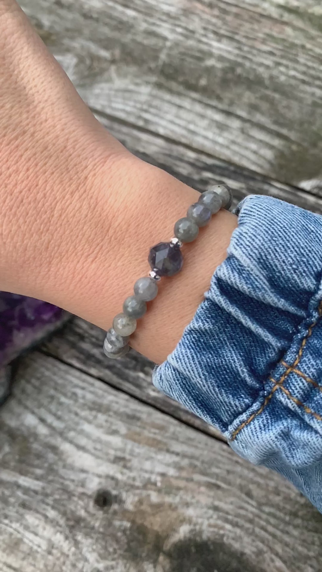 Iolite & Labradorite Bracelet
