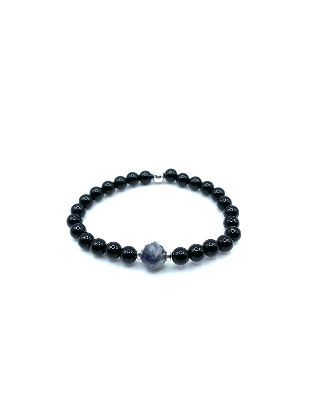 Iolite & Onyx Bracelet