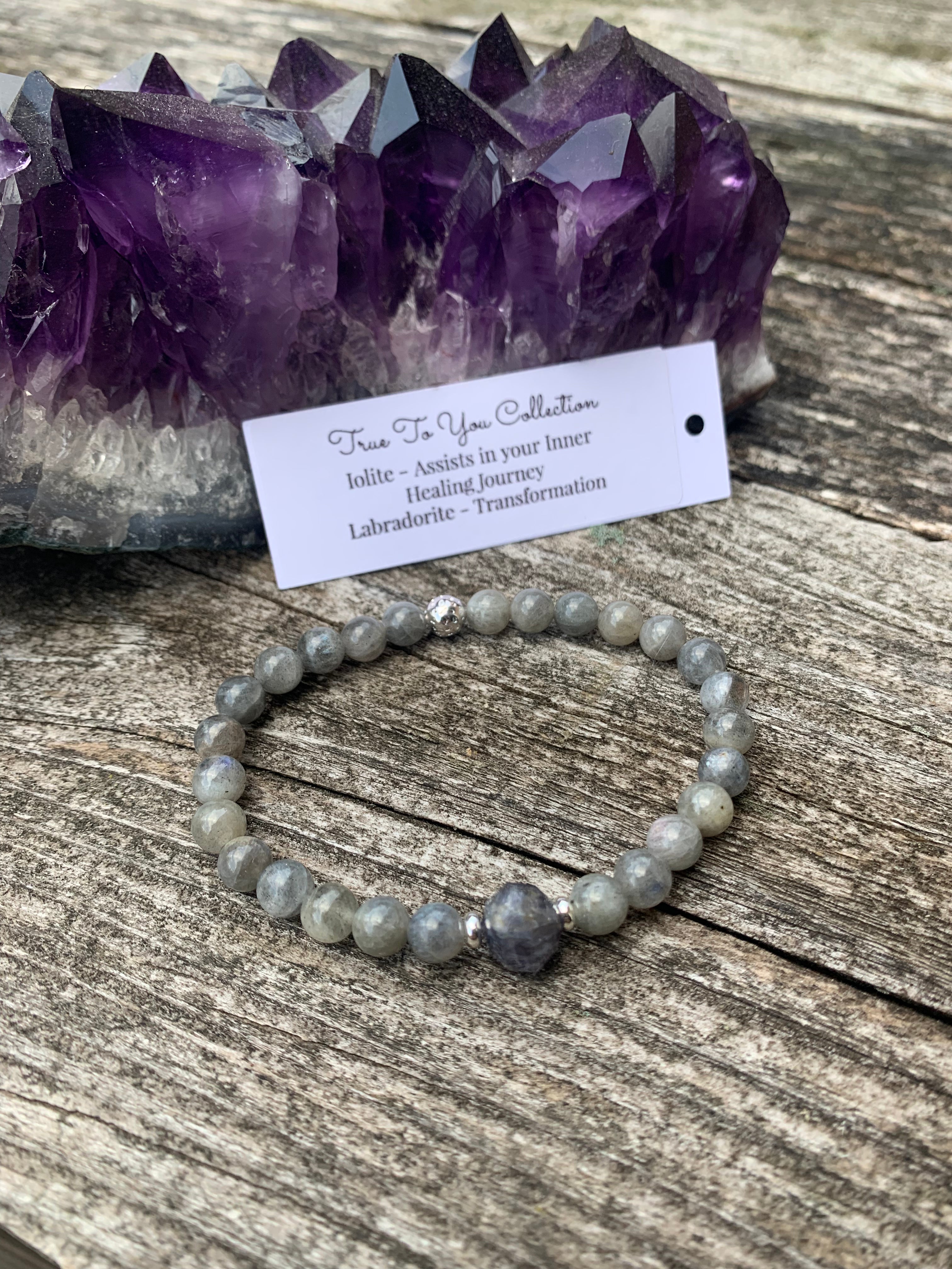 Iolite & Labradorite Bracelet